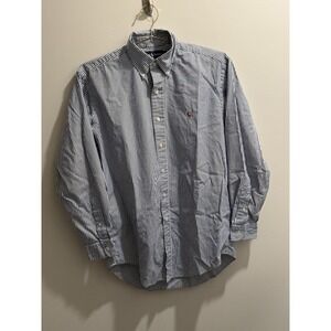 Ralph Lauren Yarmouth Blue  Mens  Preppy Oxford Collegiate Size 15-33